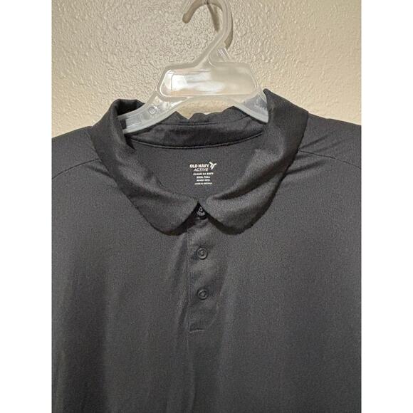 Men’s Old Navy Charcoal Gray Active Cloud 94 Soft Go-Dry Cool Polo Shirt, XXXL T - Picture 3 of 4